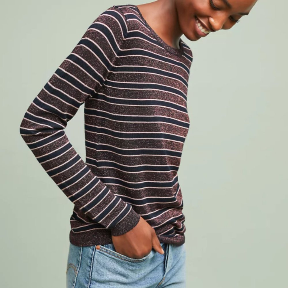 Anthropologie x Scotch & Soda Madison Striped Pullover Sweater